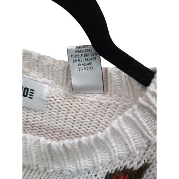 Vintage Gitano Sweater Size L 90's Y2K Ivory - Picture 7 of 7